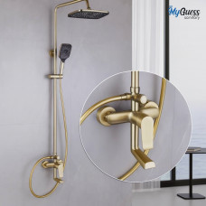Душевой смеситель MyGuess Sanitary 19014-13 латунный, матовое золото