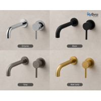 Смеситель для раковины скрытого монтажа MyGuess Sanitary 19014-58/59/60/61 (хром, чёрный, Gray, золото)
